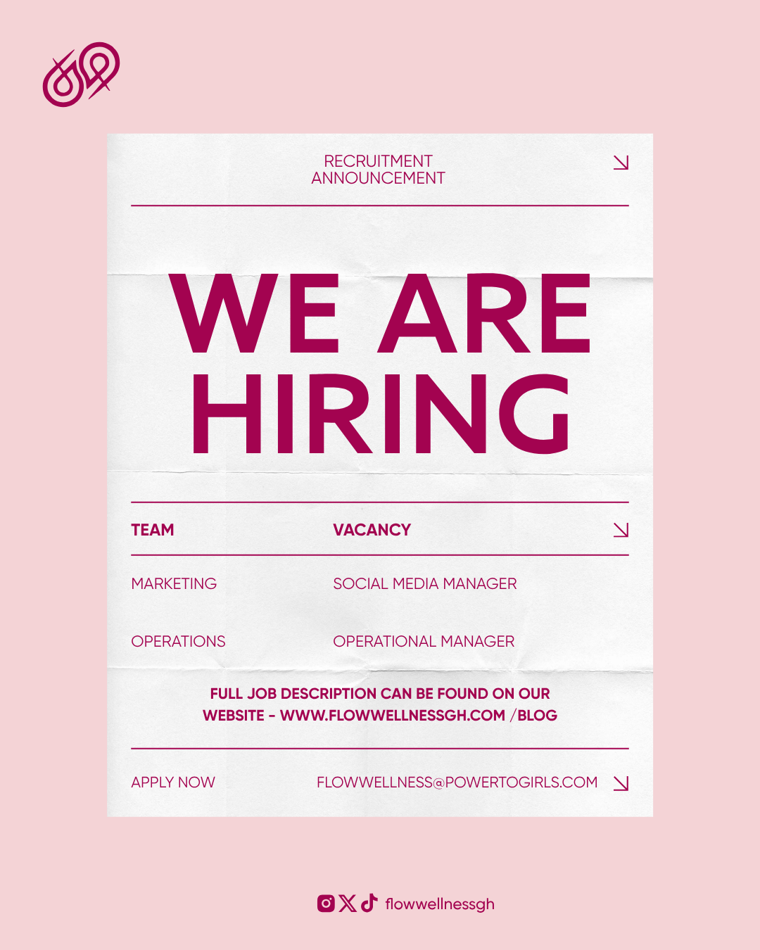 Job Vacancy - Operations Manager