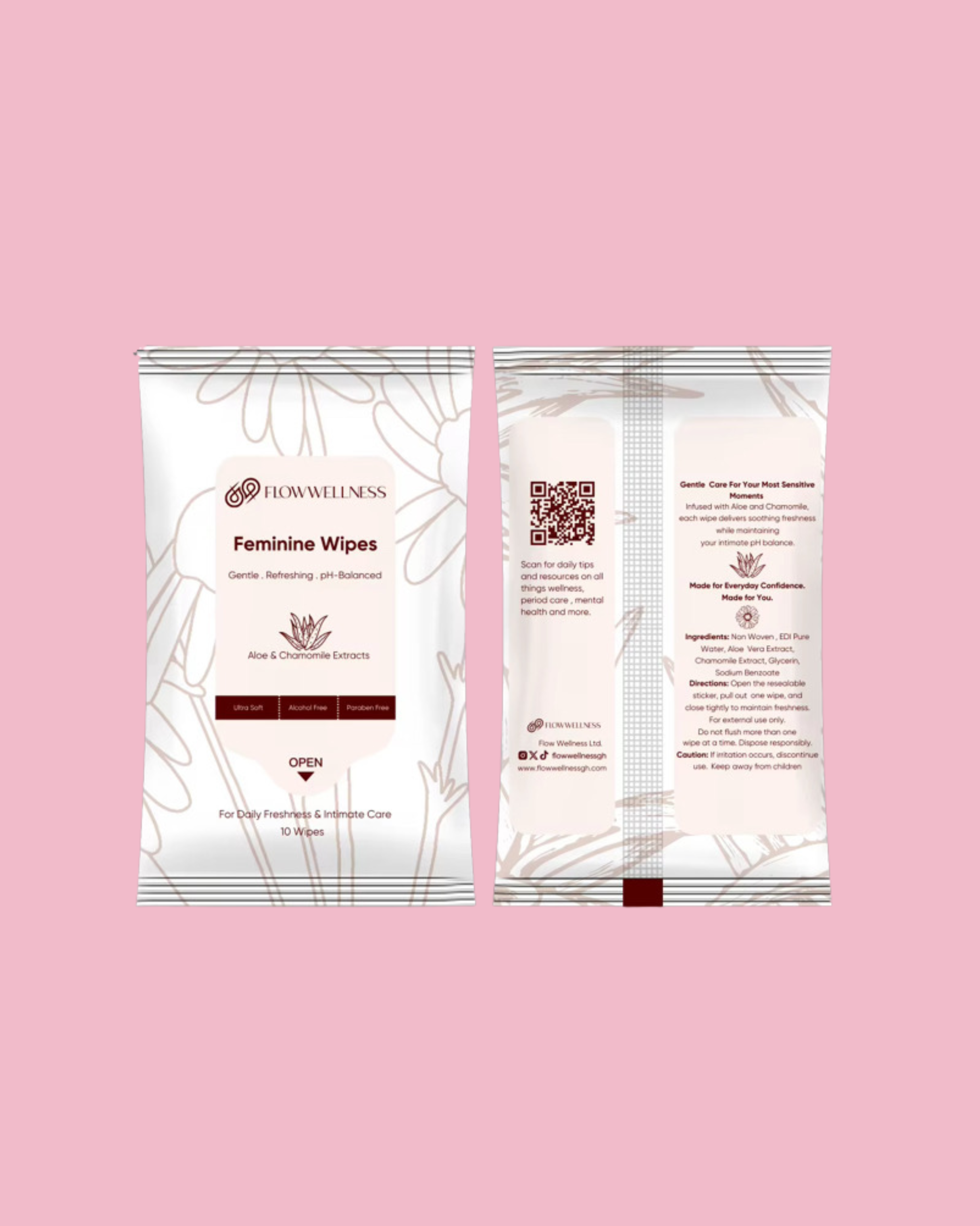Aloe & Chamomile Feminine Wipes 