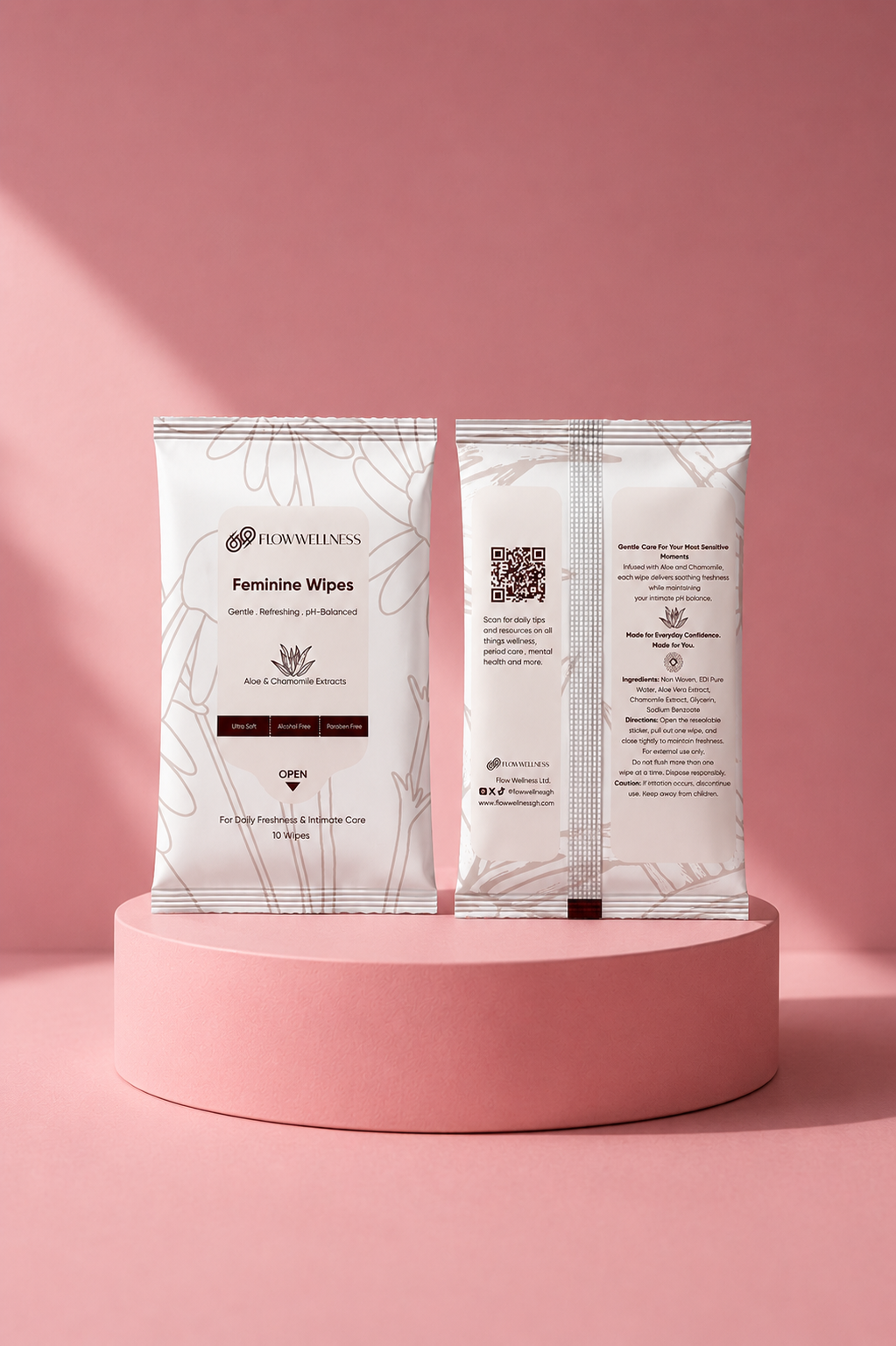 Aloe & Chamomile Feminine Wipes 